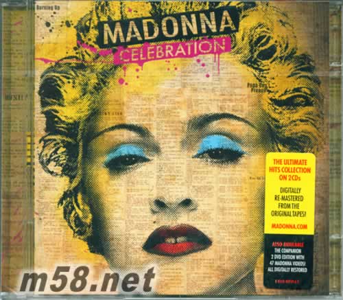 Celebration 2CD 歐洲版專輯正面圖片