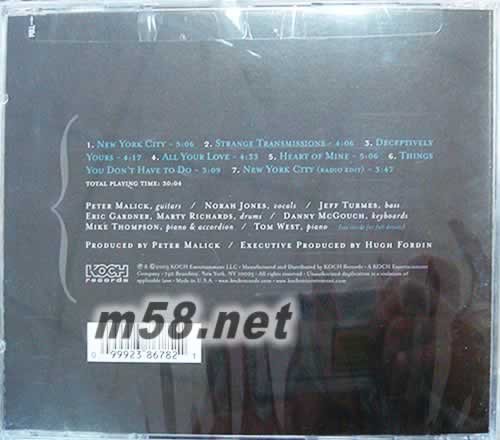 The Peter Malick Group FEATURING 美版專輯背面圖片