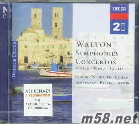 沃爾頓 交響曲與協奏曲作品集專輯正面圖片