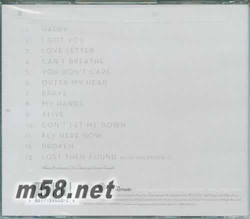 Echo 回聲 美版專輯背面圖片