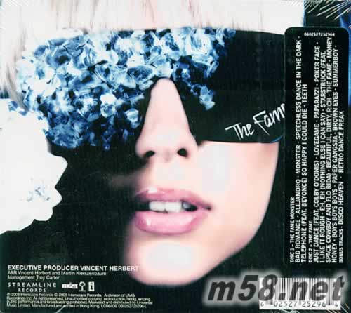 The Fame Monster 香港紙盒版 2CD專輯背面圖片