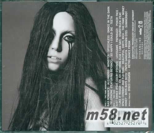 Lady GaGa The Fame Monster 香港版 2CD專輯背面圖片