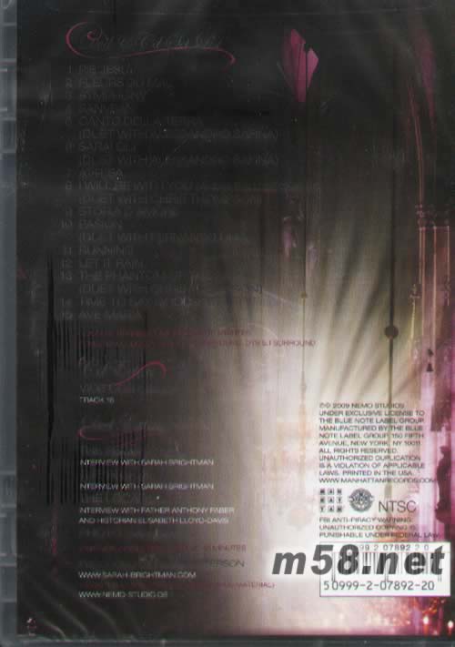 Symphony - Live in Vienna 維也納演唱會 CD+DVD專輯背面圖片