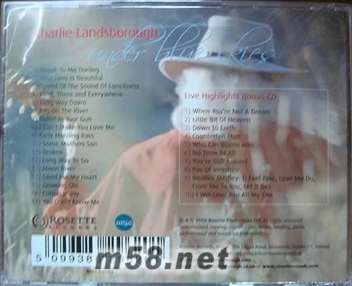 Under Blue Skies專輯背面圖片