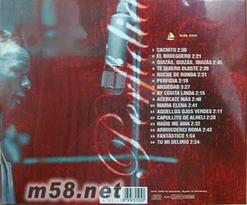 PERFIDIA專輯背面圖片