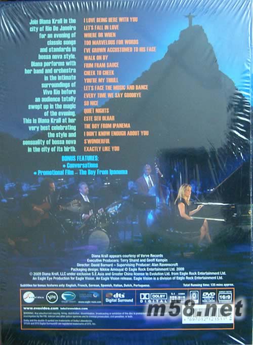 Live In Rio專(zhuān)輯背面圖片