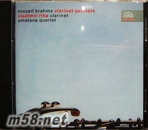 莫扎特勃拉姆斯單簧管五重奏 弗拉基米爾單簧管 斯梅塔娜四重奏專輯正面圖片