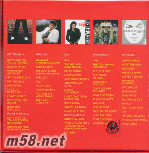 The Collection (5CD) 歐洲限量版 最佳收藏專輯背面圖片