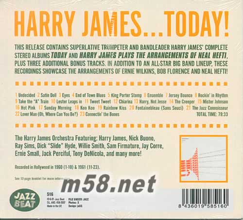 Harry James ...Today專輯背面圖片
