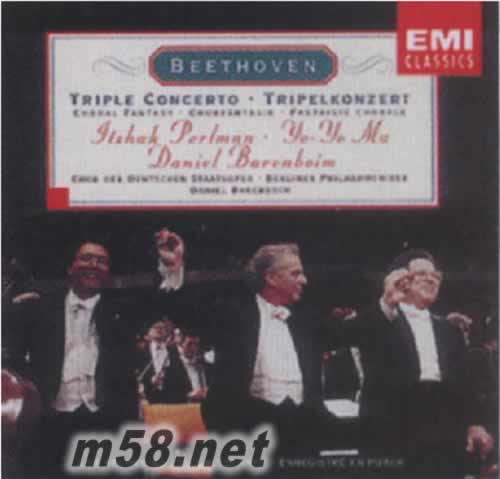 貝多芬:三重協(xié)奏曲&合唱幻想曲 Beethoven:Triple Concerto&Choral Fantasy專輯正面圖片