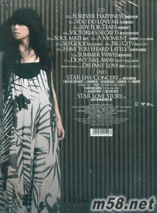 STAR(LIVE 珍藏版)專輯背面圖片