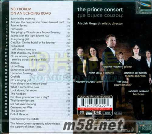 The Prince Consort : On An Echoing Road SACD專輯背面圖片