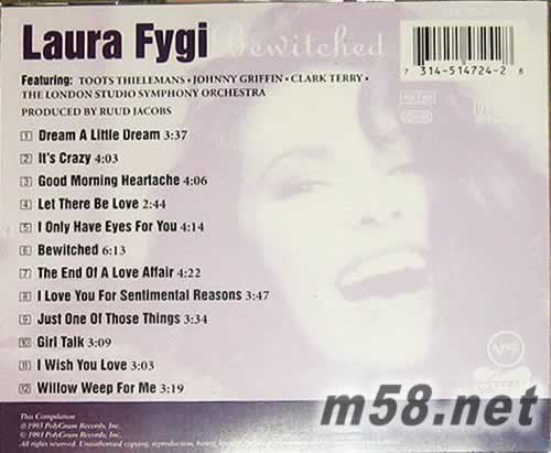 BEWITCHED 銷魂專輯背面圖片