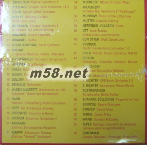 DG 111周年紀(jì)念版CD56大套裝2限量版 111 Years of Deutsche Grammophon /The Collector