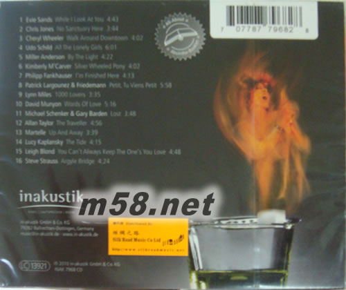 Absinthe & Voices優皮系列之苦艾酒與嗓音專輯背面圖片