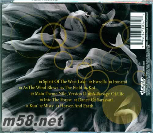 grammy nominated kitero格萊美精選專輯背面圖片