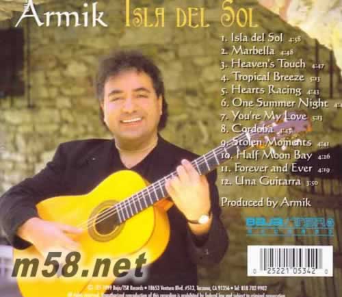 Isla Del Sol太陽島Armik專輯背面圖片