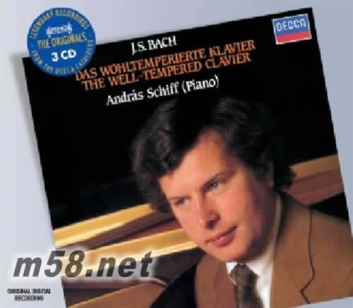 Bach, J S: The Well-Tempered Clavier, Books 1 & 2巴赫:十二平均律 I II 席夫 4CD專輯正面圖片