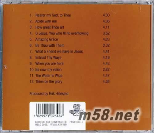 Sigvart Dagsland Hymns贊美詩專輯背面圖片