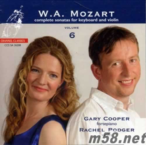 莫扎特小提琴與鋼琴奏鳴曲第六輯 W.A.Mozart complete Sonatas for keyboard and violin Vol.6 SACD專輯正面圖片