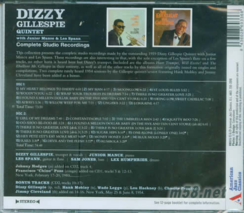 Art Farmer-Complete Studio Recordings(2CD)專輯背面圖片