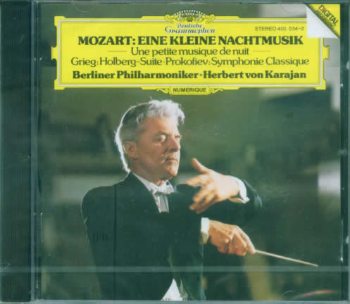 莫札特:小夜曲K.525 ; 普羅高菲夫:古典交響曲專輯正面圖片