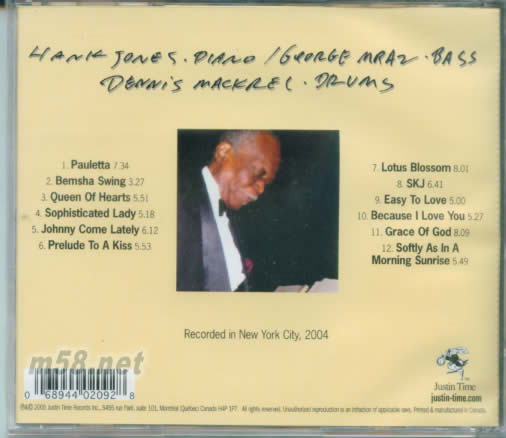 FOR MY FATHER專輯背面圖片