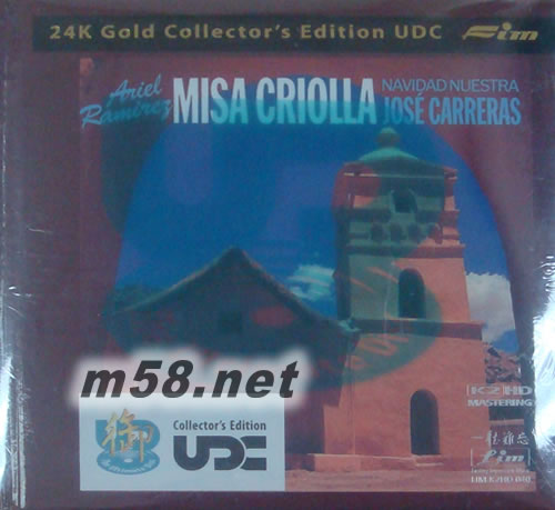 中南美洲彌撒 Jose Carreras Ramirez Misa Criolla K2HD 24k GOLD御碟 彌賽亞專輯正面圖片