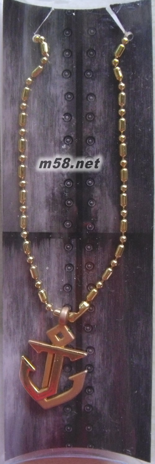 驚嘆號J字船錨兩用項鏈鎖圈組飾物正面圖片