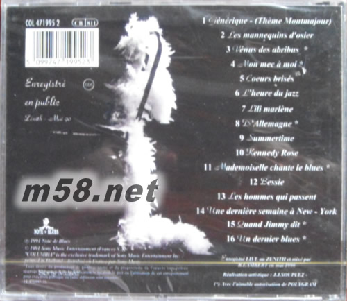 Carnets De Scene專輯背面圖片