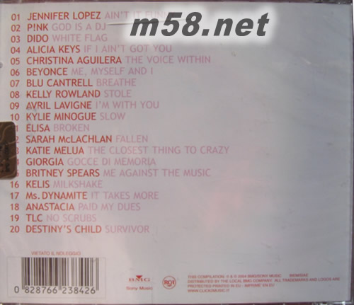 NEW DAVAS 2004專輯背面圖片