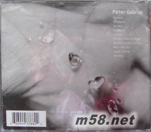 Up by Peter Gabriel專輯背面圖片
