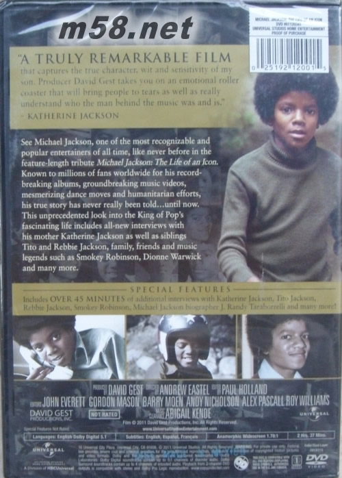 The Life of An Icon 一代天王DVDDVD背面圖片