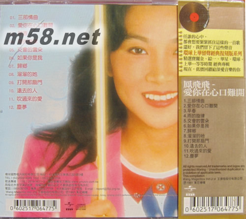 愛你在心口難開(留聲復刻版)專輯背面圖片