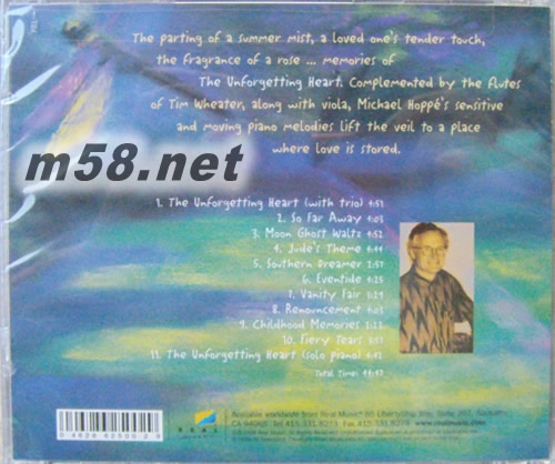 Michael Hoppe -The Unforgetting Heart烙印專輯背面圖片