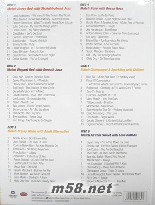 Music & Wine 葡萄酒與音樂 精美大套裝專輯背面圖片