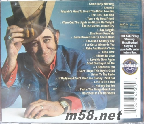 The Definitive Collection 美版專輯背面圖片