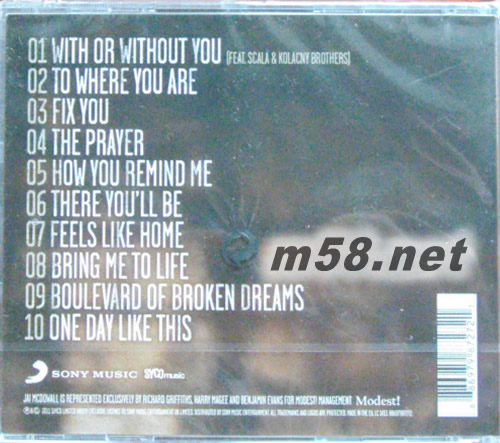 Believe專輯背面圖片