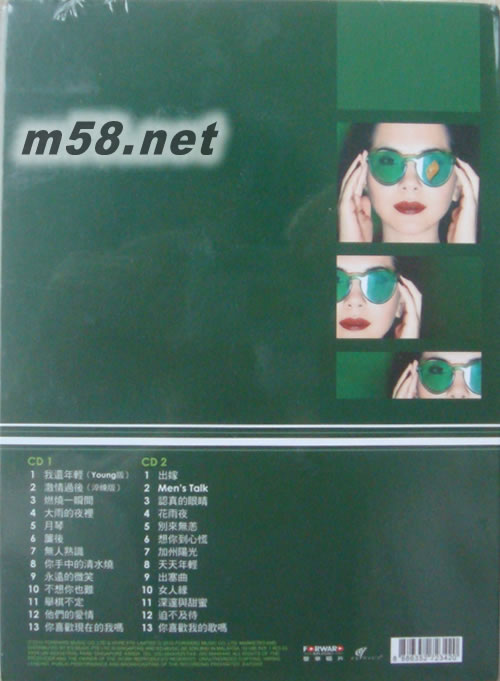 25th 那些你最喜歡的歌 (2CD)專輯背面圖片