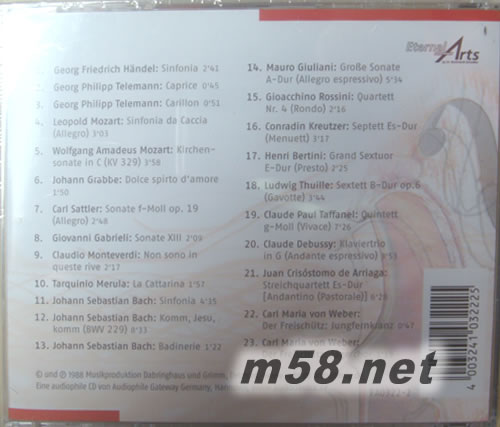 Eternal Arts Klangraumwelten (SOUND SPACE WORLDS) 聲樂空間專輯背面圖片