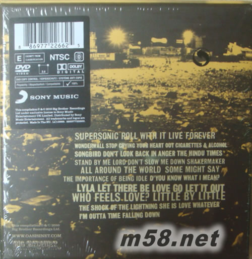 OASIS TIME FLIES1994-2009專輯背面圖片