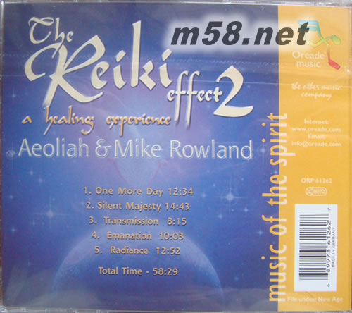 靈氣 2 The Reiki Effect 2(新世紀音樂)專輯背面圖片