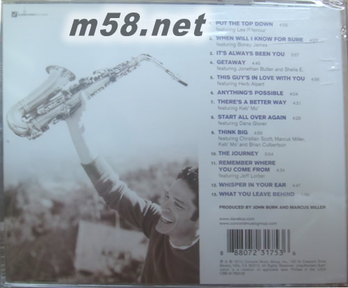 璀璨明日Hello Tomorrow(歐版)專輯背面圖片