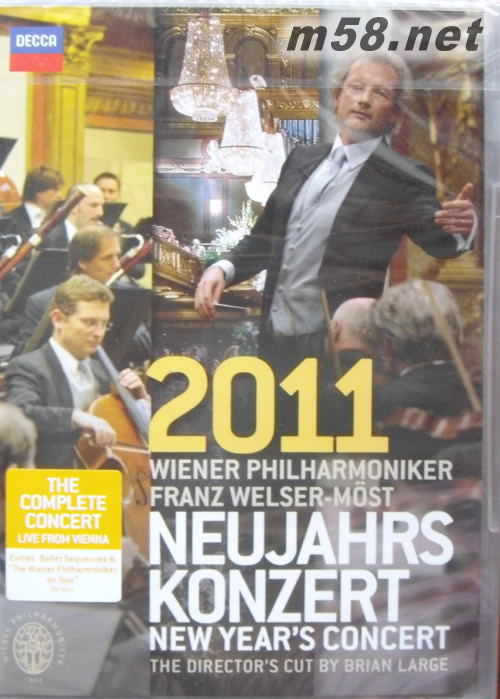 2011維也納新年音樂會2011 Wiener Philharmoniker New Year’s Concert DVD 歐版DVD正面圖片
