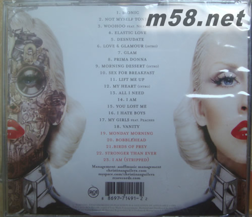 Bionic專輯背面圖片