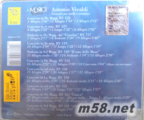 I MUSICI意大利音樂合奏團60周年專輯背面圖片