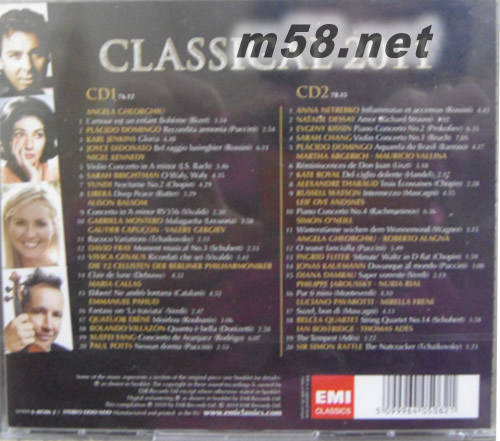 古典精選CLASSICAL 2011專輯背面圖片