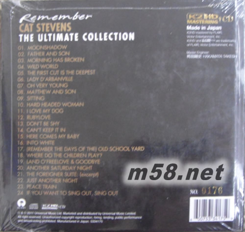 REMEMBER The Ultimate Collection (環(huán)球K2HD系列)專輯背面圖片