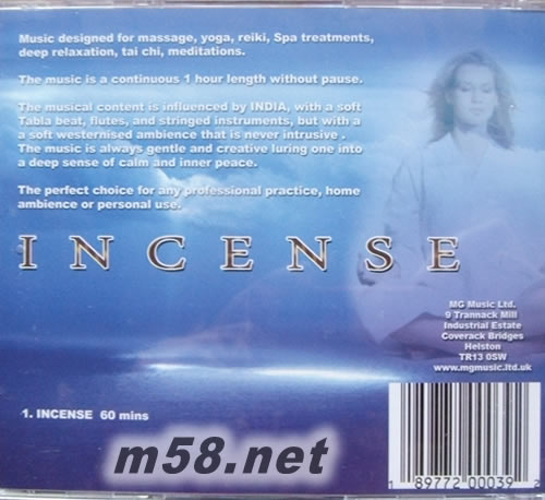 Incense專輯背面圖片