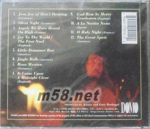 Peace On Earth 和平的地球專輯背面圖片